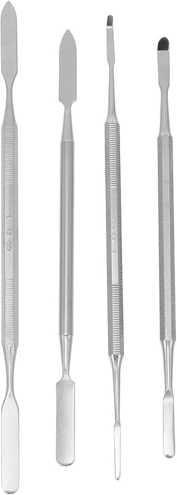 4Pcs Stainless Steel Depotting Spatula Makeup Spatula Tool Make Up Accessories for Makeup Cosmeti... | Amazon (US)