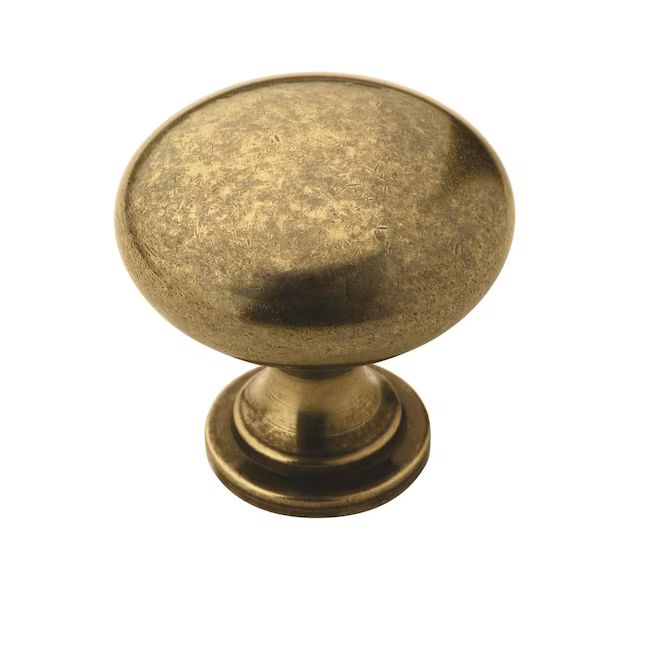 Amerock Edona 1-1/4-in Burnished Brass Round Traditional Cabinet Knob | Lowe's