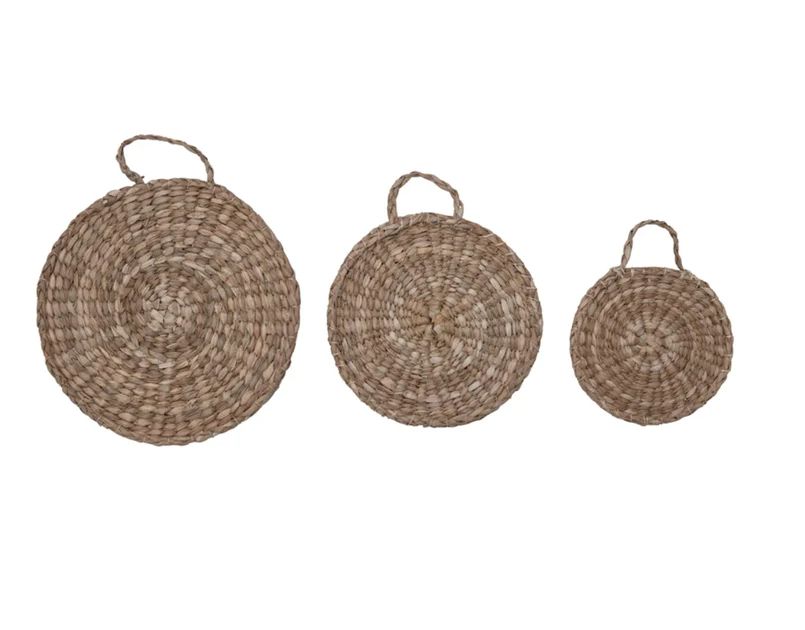 Hand-Woven Bankuan Trivets with Handles, Set of 3 | Nigh Road