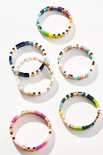 Colorful Chicklet Bracelet | Anthropologie (US)