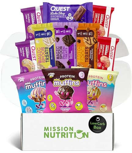 Prime Bites Mini Protein Muffins, Magic Spoon Treats Bar, Quest Brownie & Frosted Cookies - High Protein, Low Sugar, Low Carb - Variety Snack Box | Amazon (US)