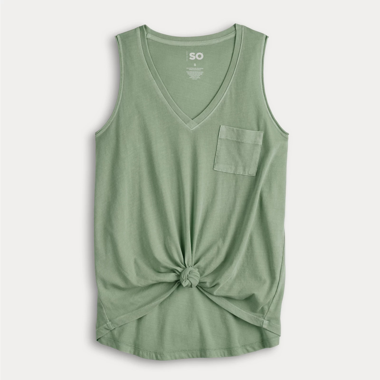 Juniors' SO® V-Neck Pocket Tank Top | Kohl's