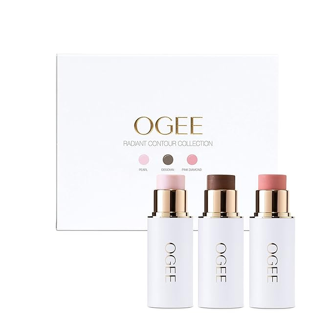 Ogee Sculpted Face Stick (TRIO - RADIANT CONTOUR COLLECTION - OBSIDIAN, PINK DIAMOND, PEARL) | Amazon (US)