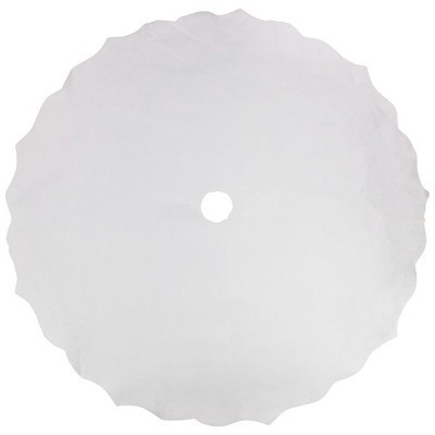 Northlight 48" White Scalloped Edge Christmas Tree Skirt | Target