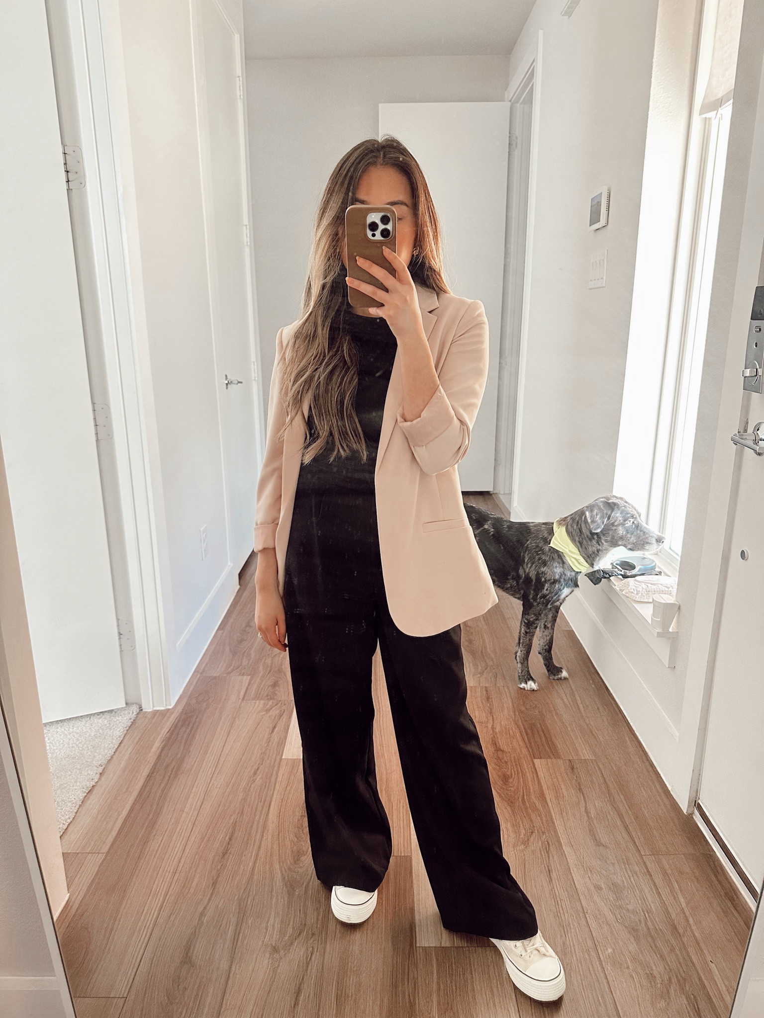 Business casual
Smart casual
Blazer 
Work outfit
Spring work outfit
Office workwear 
Black work pant 
Nude blazer
Office outfits
Work shoes
platform shoes

#LTKShoeCrush #LTKWorkwear #LTKStyleTip
