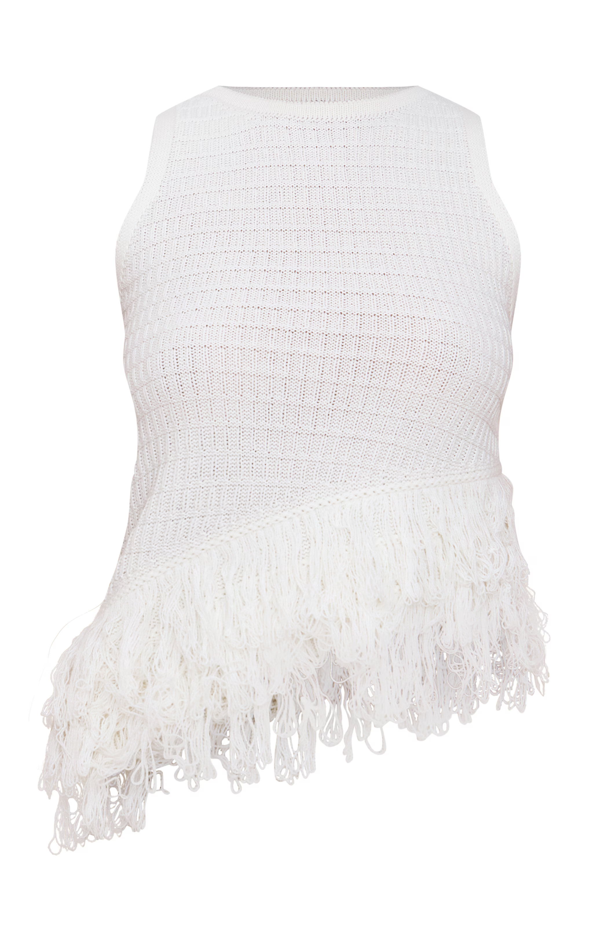 Cream Loop Knit Vest | PrettyLittleThing US