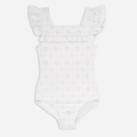 Girls' minnow™ squareneck one-piece | J. Crew US