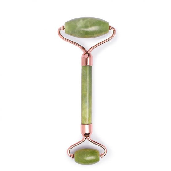 Earth Harbor ISLAND JADE Rose Gold Gemstone Facial Roller | The Tot