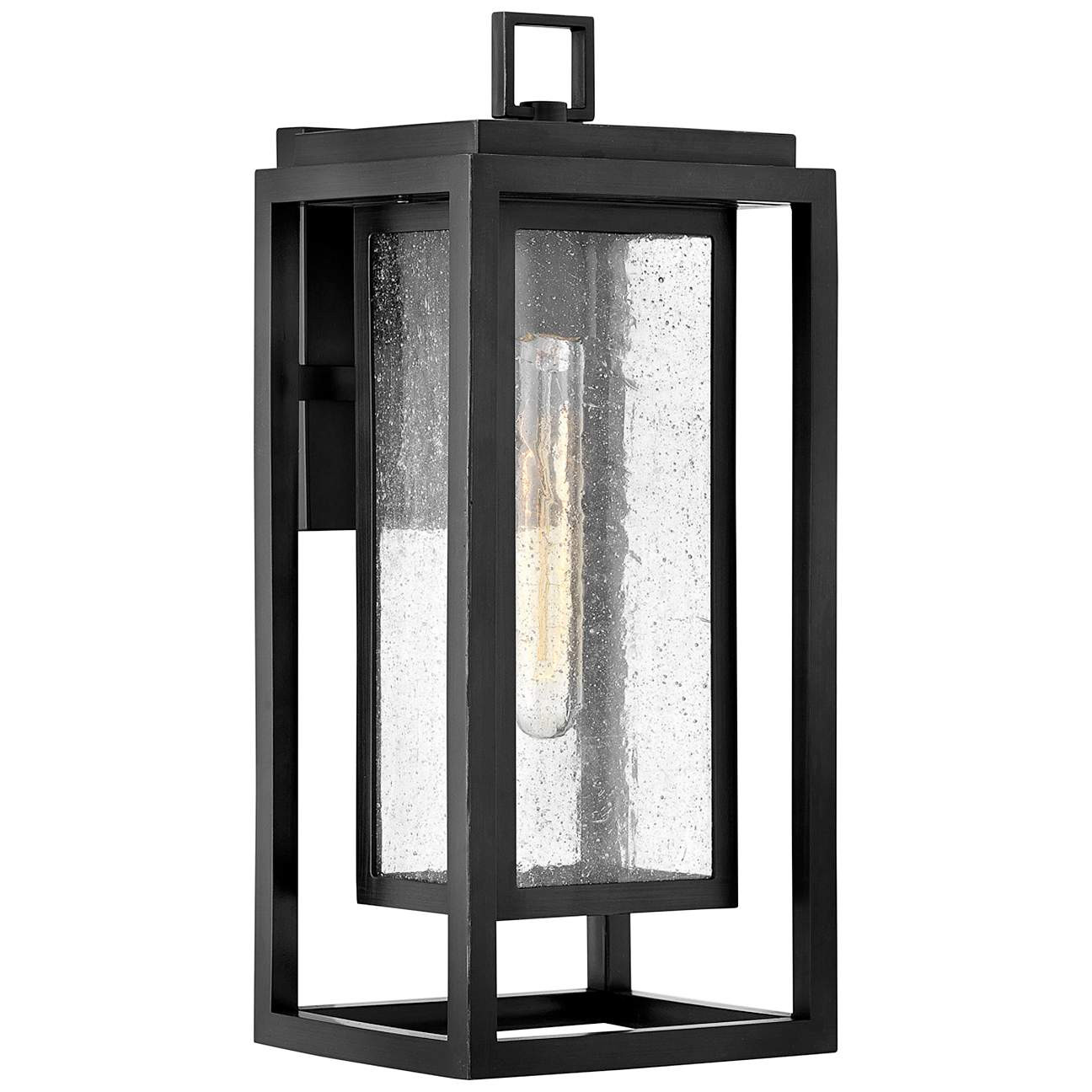 Hinkley Republic 16" High Black Outdoor Wall Light | Lamps Plus