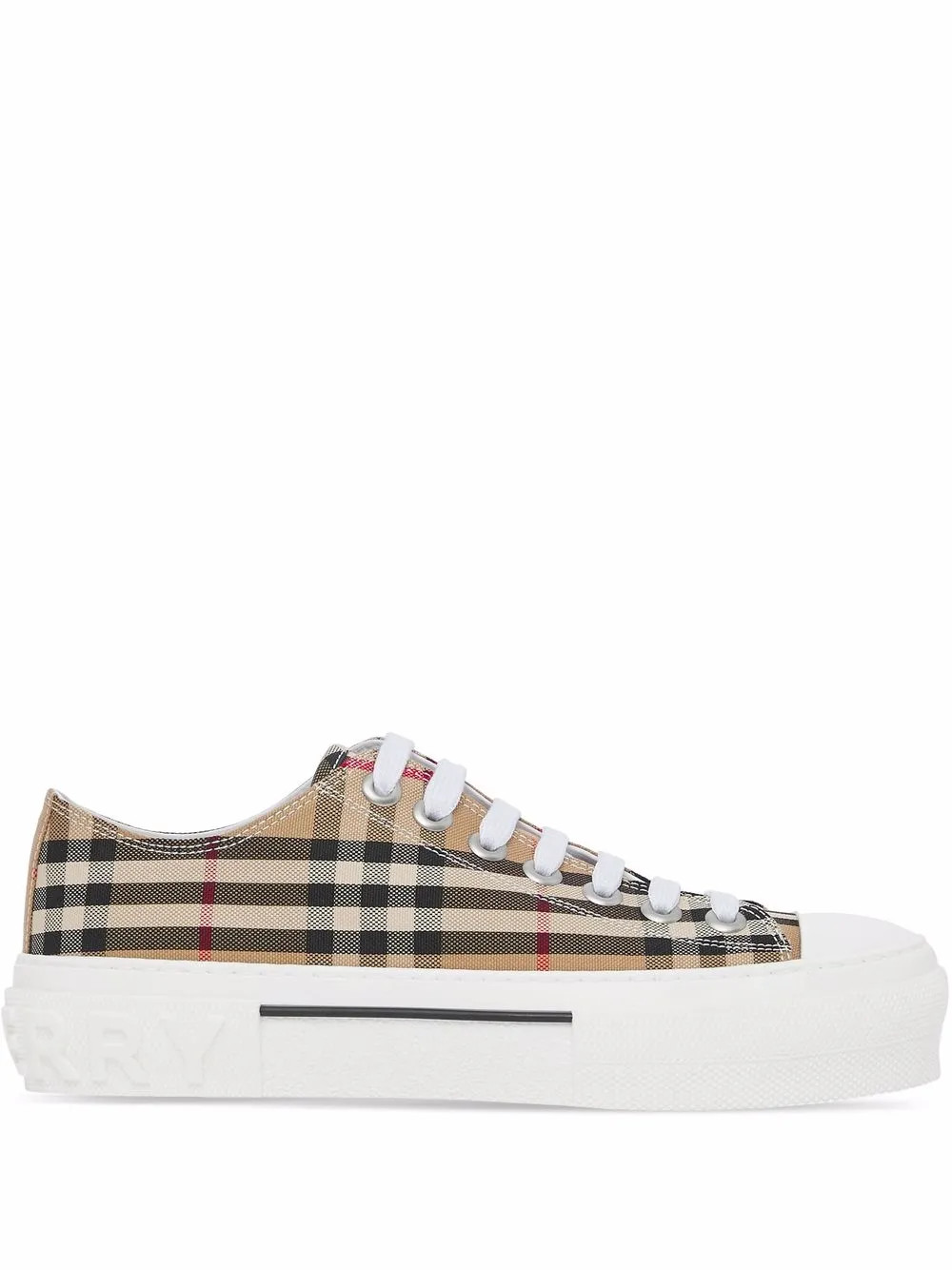 Vintage check cotton sneakers | Farfetch Global