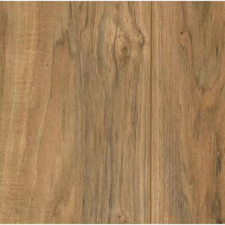 TrafficMaster Lakeshore Pecan 7 mm Thick x 7-2/3 in. Wide x 50-5/8 in. Length Laminate Flooring (... | The Home Depot