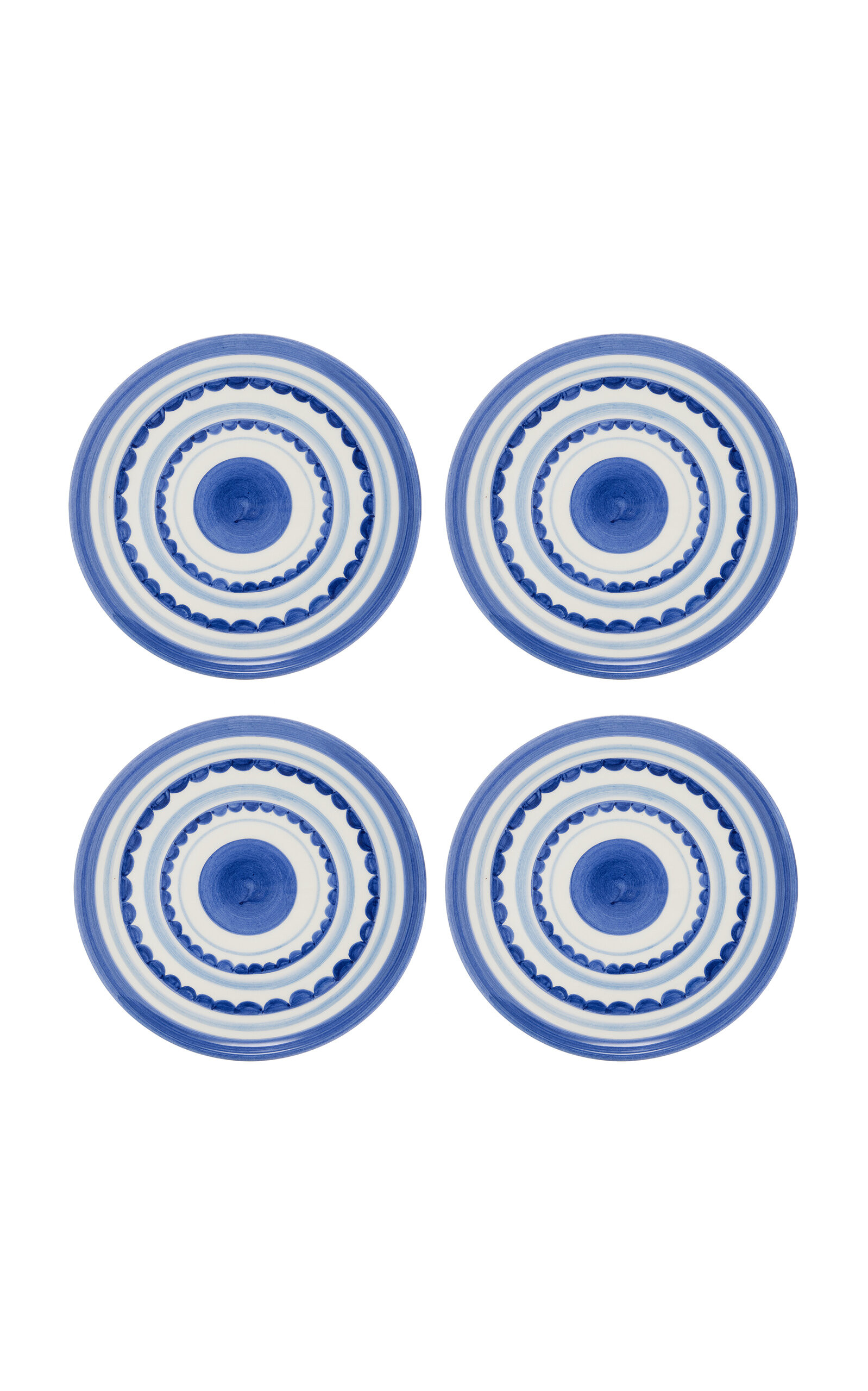 Set-Of-Four Amalfi Coast Ceramic Dinner Plates | Moda Operandi (Global)