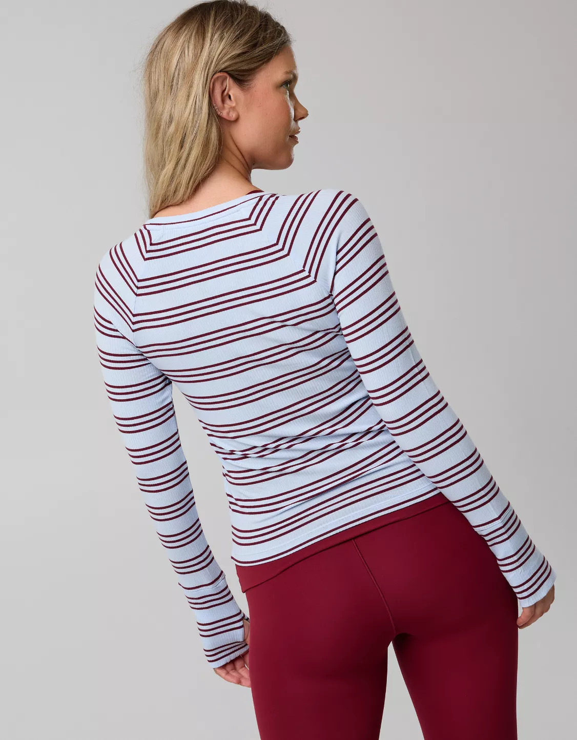 OFFLINE By Aerie Thumbs Up Fitted Ribbed T-Shirt | Aerie