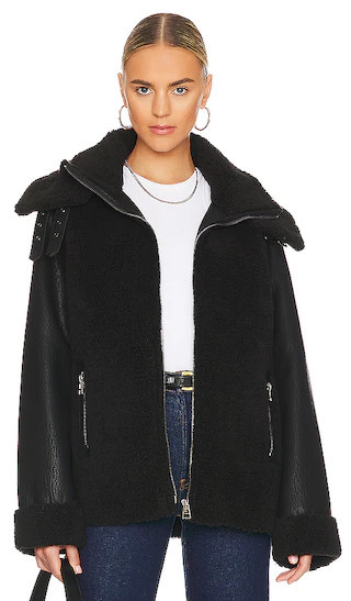 Unreal Fur Symbiosis Faux Fur Jacket in Black. - size M | Revolve Clothing (Global)