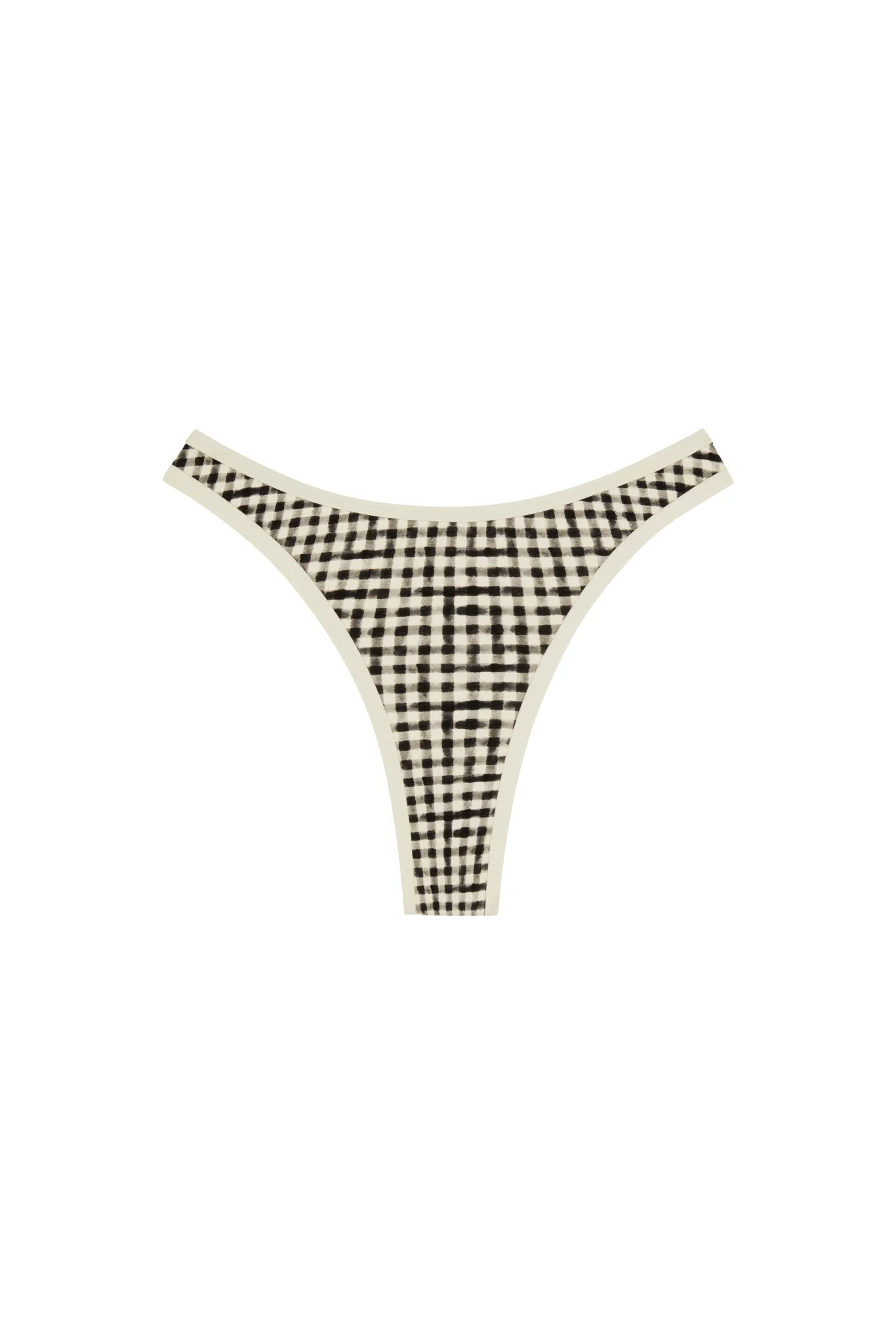 Somerset Bottom - Black Gingham | Monday Swimwear