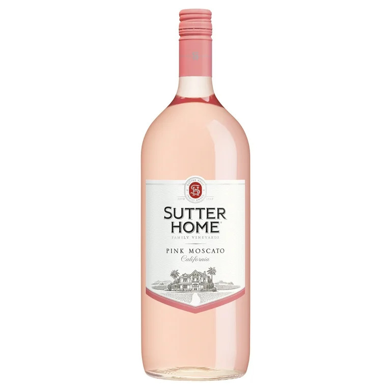 Sutter Home Pink Moscato California Pink Wine, 1.5 L Glass Bottle, 10.0% ABV | Walmart (US)