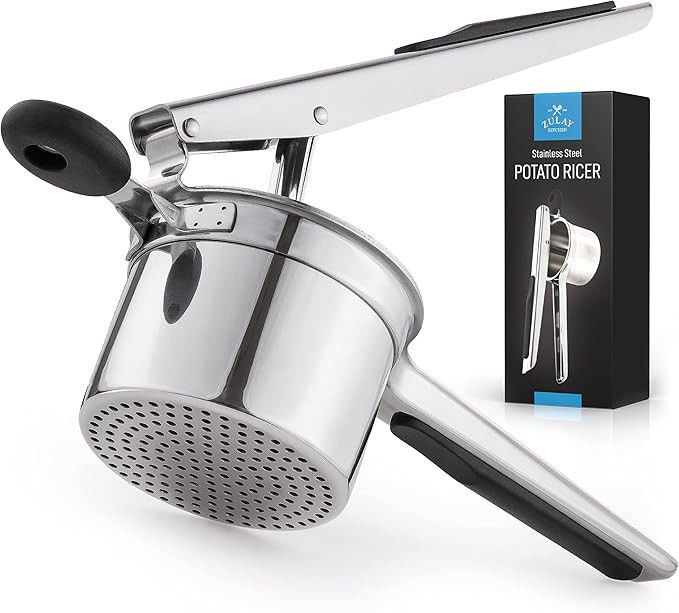 Zulay Kitchen Large 13.5oz Potato Ricer Stainless Steel - Heavy Duty Ricer Kitchen Tool With Non-... | Amazon (US)