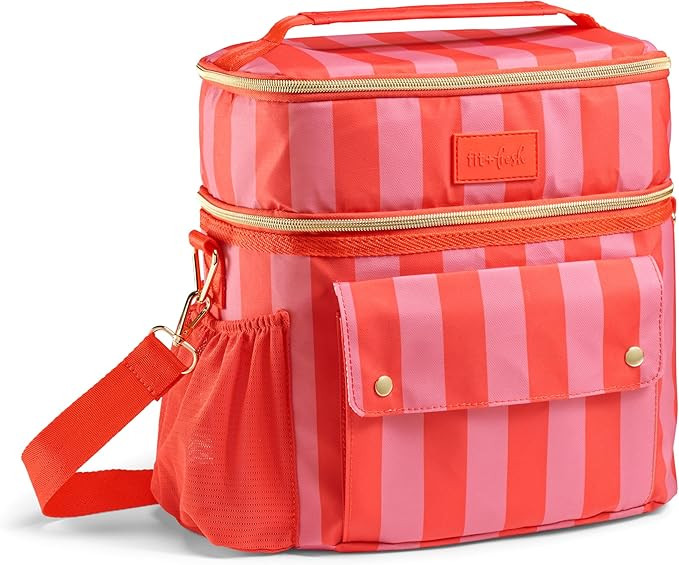 Fit & Fresh Sidekick Insulated Cooler Bag – Dual Compartment Leakproof Soft Sided Lunch Cooler,... | Amazon (US)