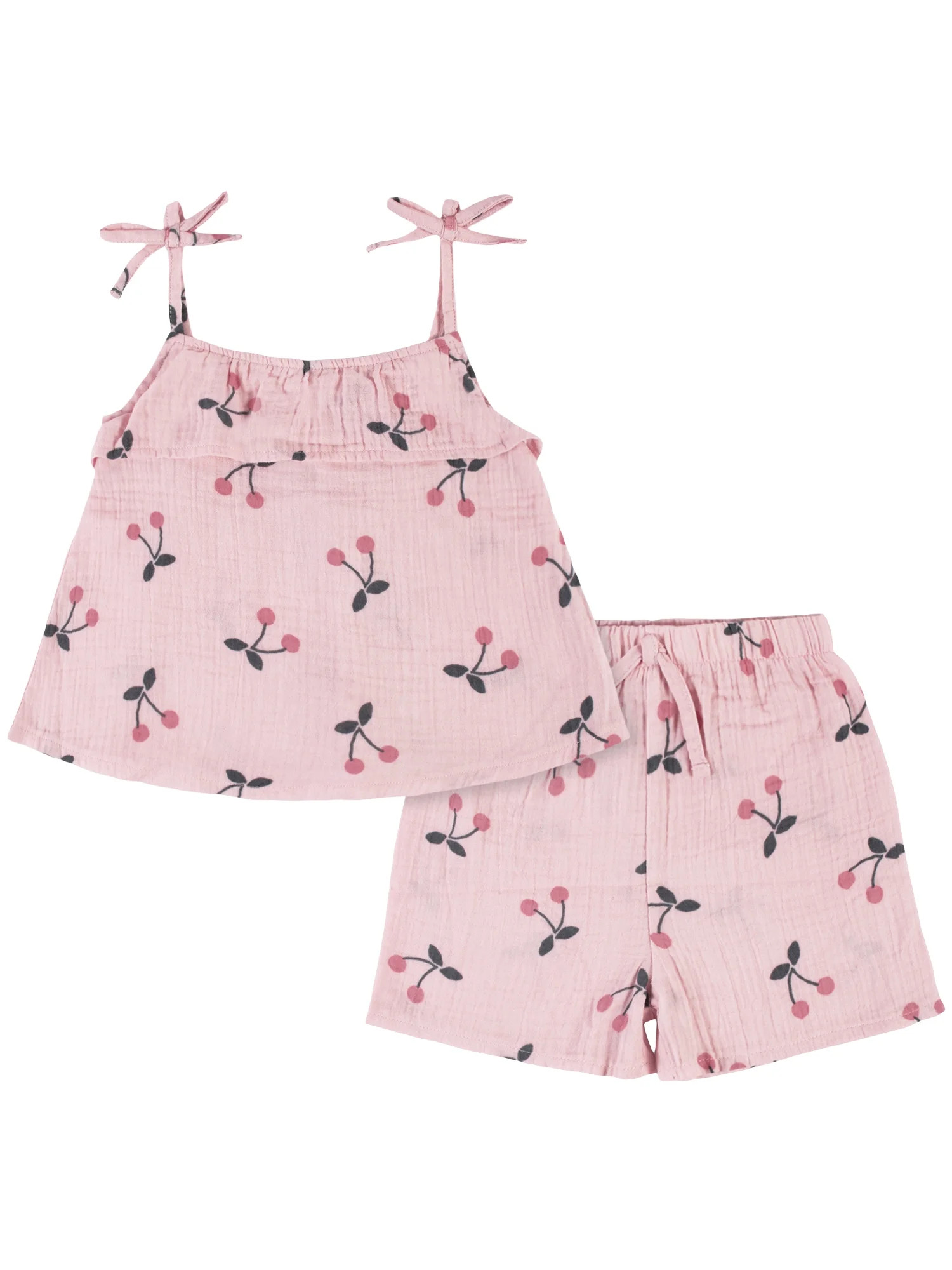 Modern Moments by Gerber Baby & Toddler Girls Tank Top and Short, 2 Piece Outfit Set, (12M - 5T) | Walmart (US)