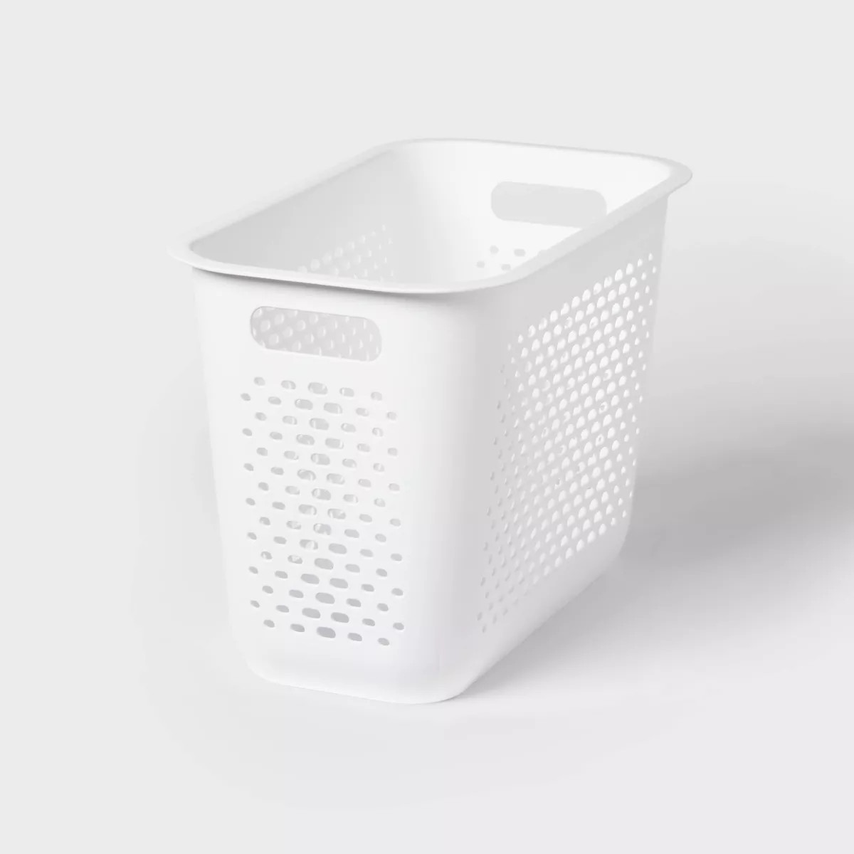 Narrow Large Decorative Plastic Bin White - Brightroom™ | Target