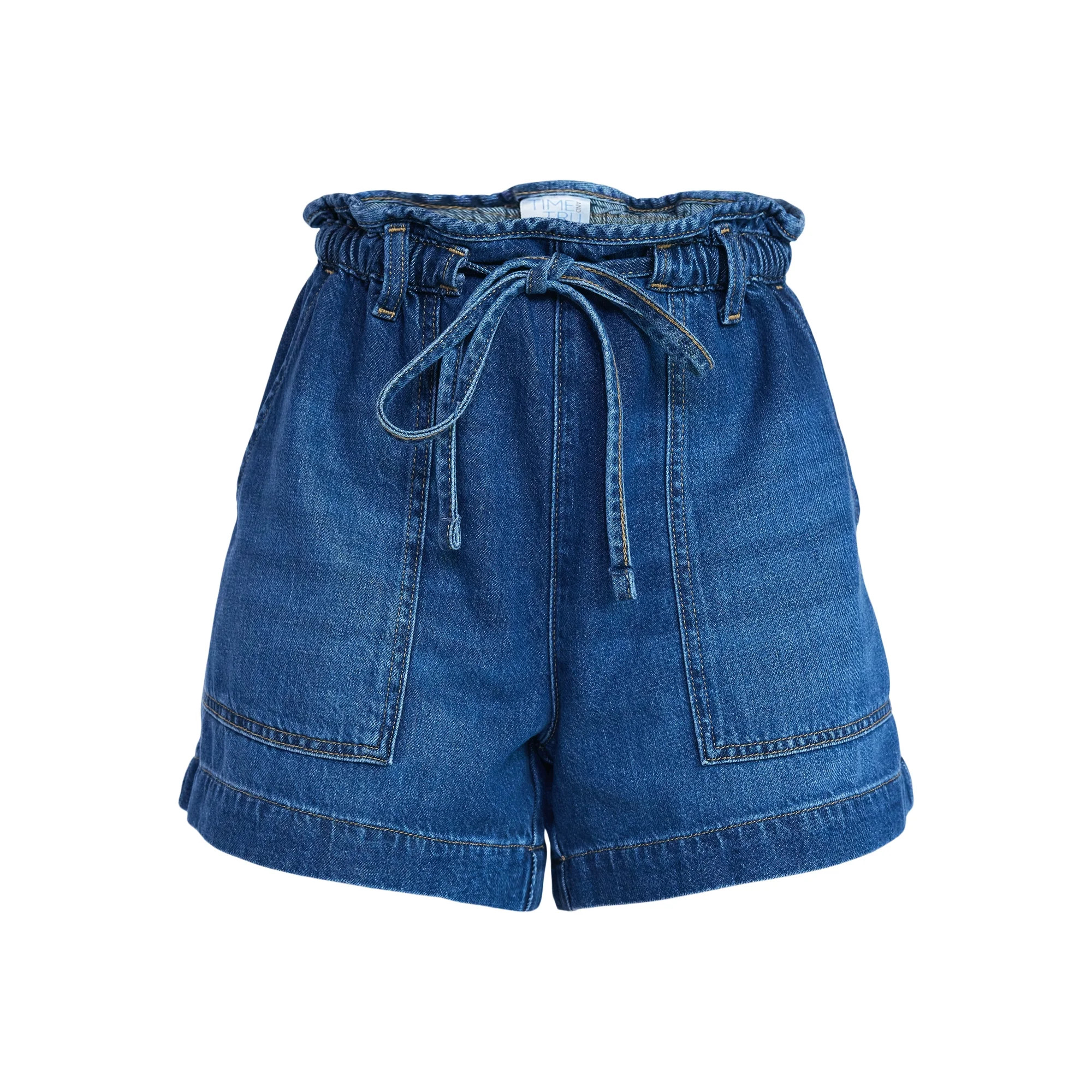 Time and Tru Women's Drapey Utility Shorts, 4" Inseam, Sizes XS-XXXL | Walmart (US)