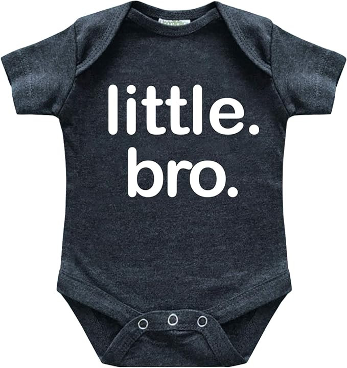 Little Brother Newborn Outfit for Boys Little bro Baby Shower boy Romper Bodysuit | Amazon (US)