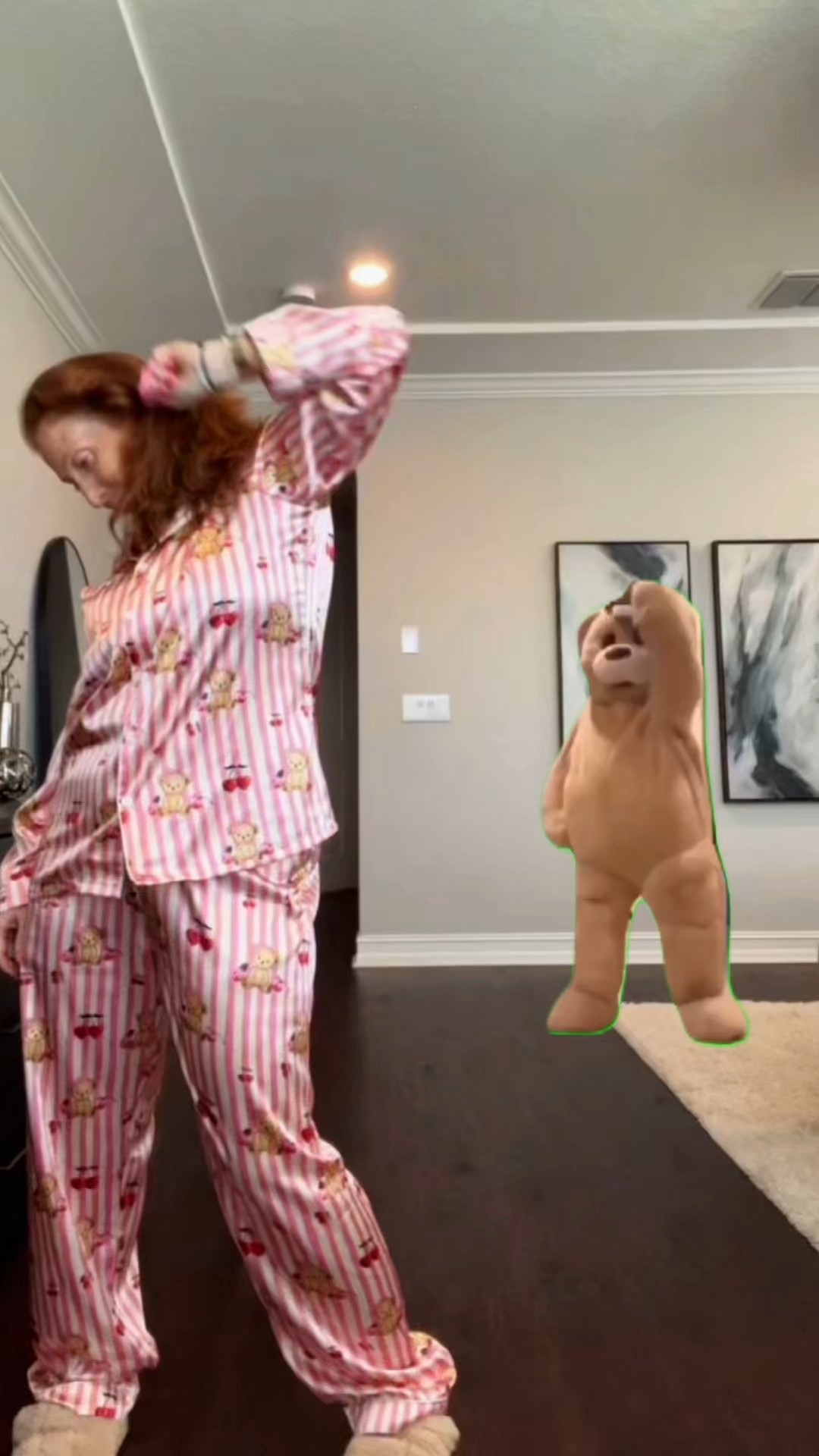 These pajamas are so adorable and comfy! I love the little teddy bears and cherries! 🧸🍒 I’m wearing a size L 💋

#LTKSeasonal #LTKSaleAlert #LTKFindsUnder50