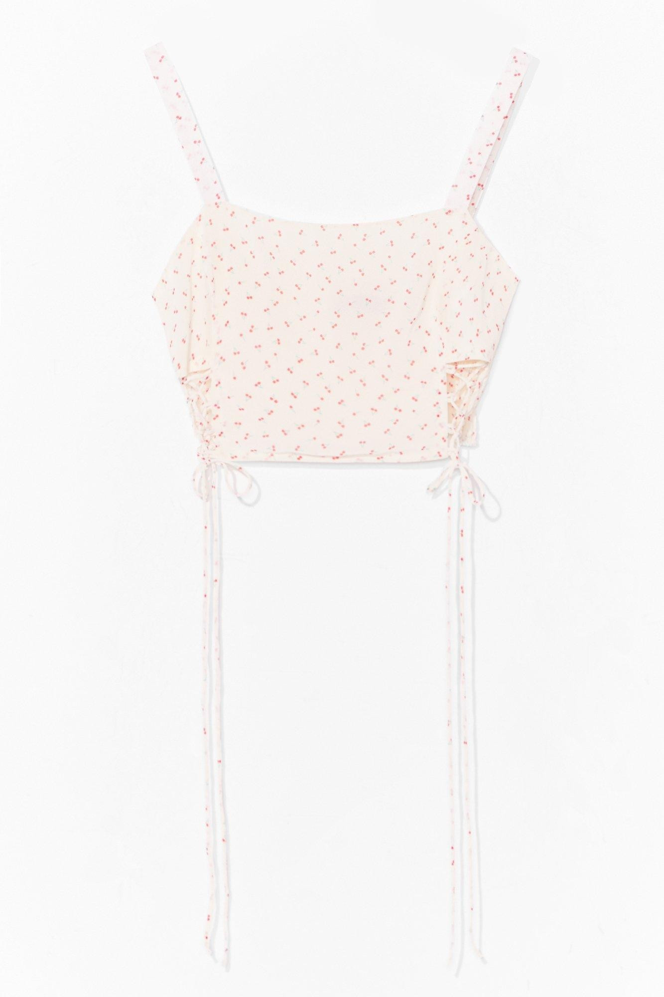 Working Cherry Hard Tie Crop Top | NastyGal (US & CA)