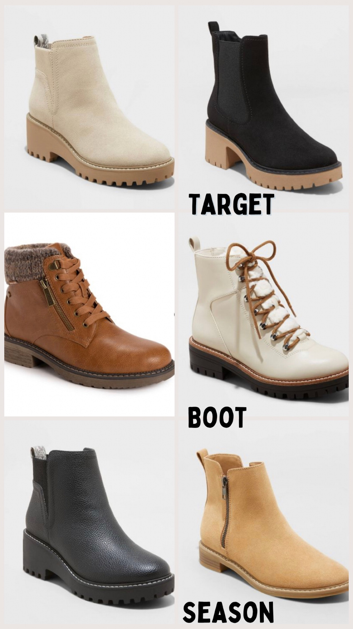 It’s that time of year again! Here are my boot picks from target !

#LTKfindsunder50 #LTKstyletip #LTKshoecrush