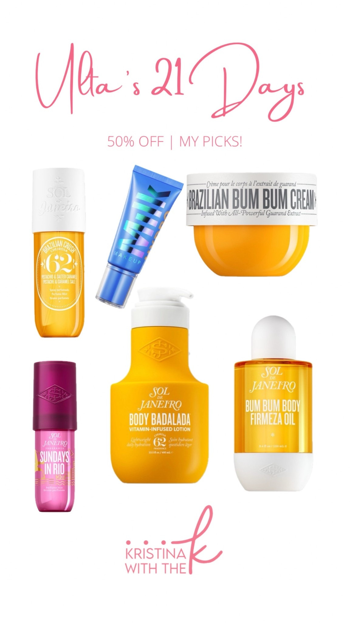 My picks for today’s 21 days of beauty! Can’t beat Sol’s signature scent half off

#LTKBeauty #LTKSaleAlert #LTKSpringSale