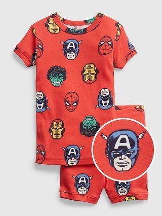 babyGap | Marvel 100% Organic Cotton Print PJ Short Set | Gap (US)