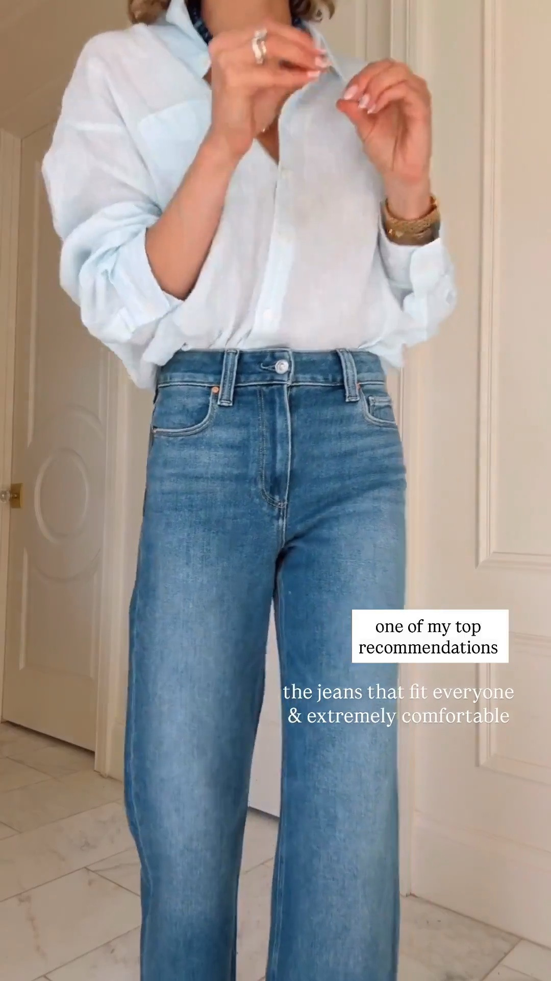 Best seller this week. The jeans that fit everyone. I'm 5'7 wearing size 25 fit tts