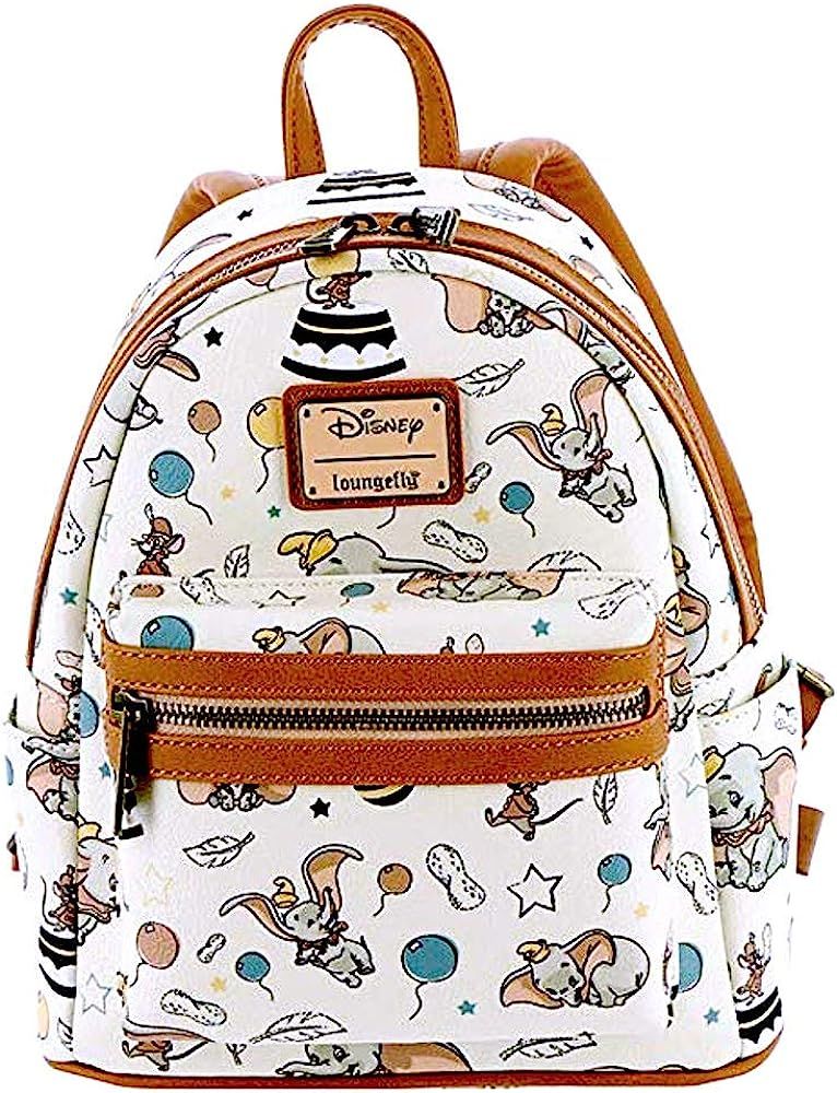 Amazon.com | Loungefly x Dumbo Print Mini Backpack | Casual Daypacks | Amazon (US)