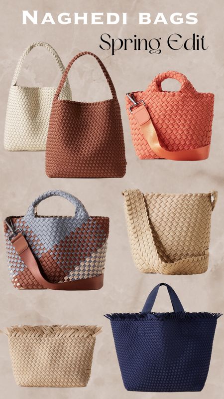 Naghedi bags, the spring edit. Get 10% off your order when you enter your email on their website. 🤍Subscribe to our post alerts to get notified when we post! Just Tap the bell icon on your LTK Shop.




Naghedi bag, Naghedi tote, Totes, Hobos, Crossbodies, Shoulder Bags, Clutches
Naghedi new arrivals 

#LTKSeasonal #LTKtravel #LTKitbag