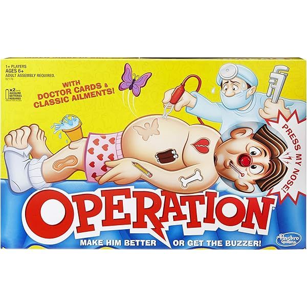 Operation Electronic Board Game With Cards Kids Skill Game Ages 6 and Up (Amazon Exclusive) | Amazon (US)