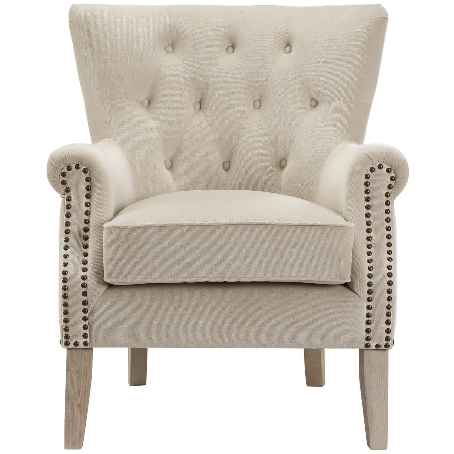 Better Homes & Gardens Wingback Chair, Beige | Walmart (US)