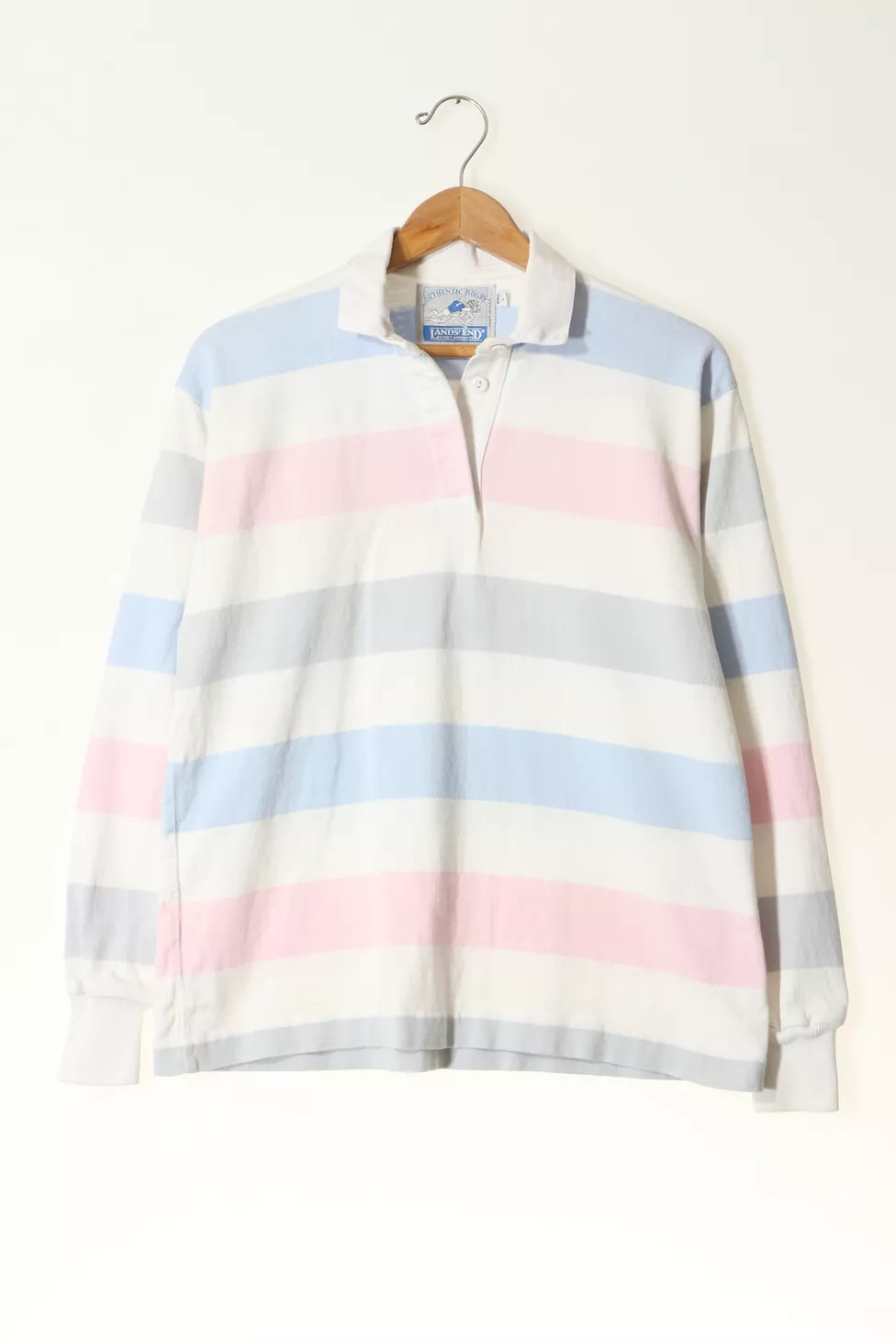 Vintage Pastel Stripe Rugby Jersey Made in USA | Urban Outfitters (US and RoW)