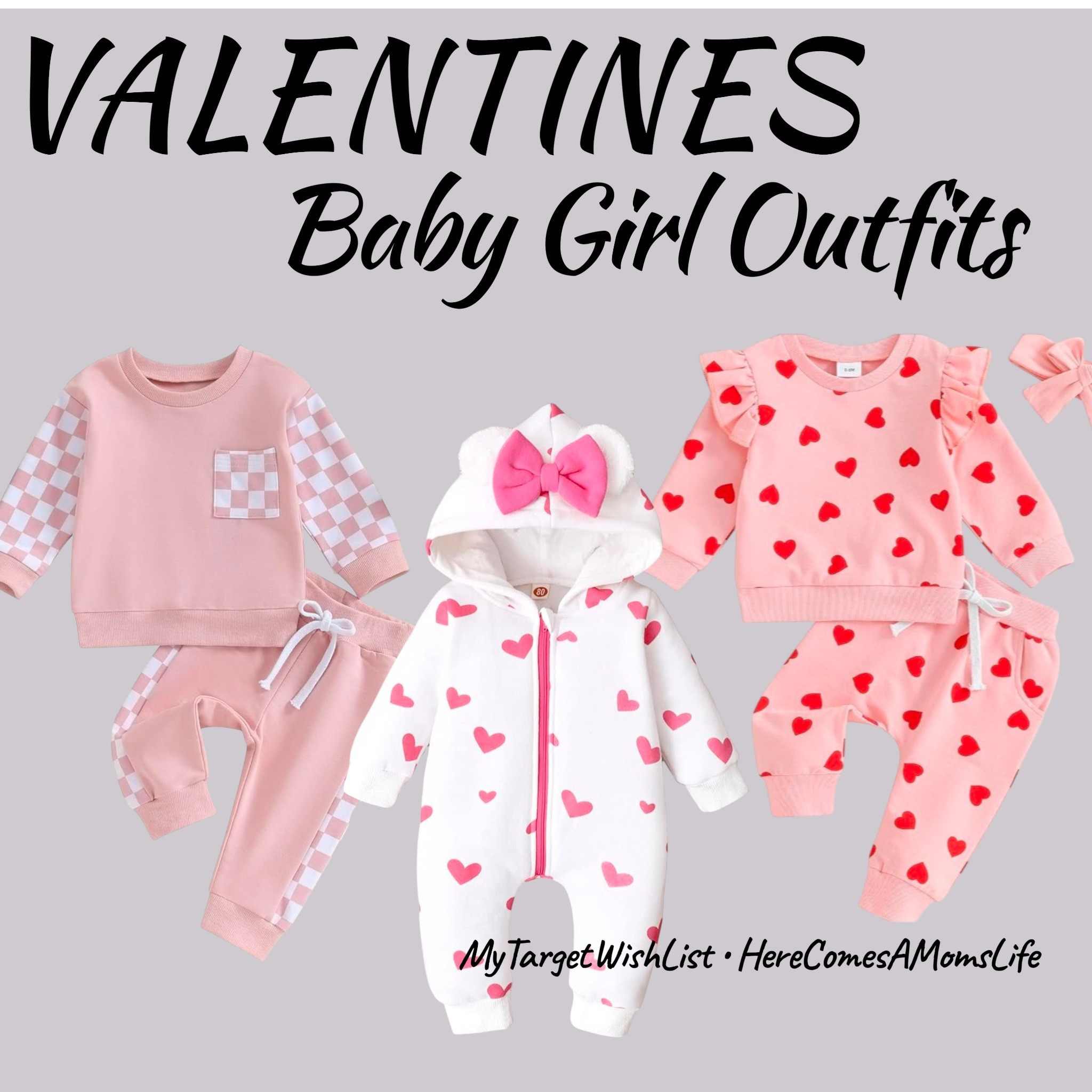 Sweet little Valentine’s looks for your baby girl 💕 From cozy heart-print 2 piece sets to the cutest bow-detail romper, these pink and white gingham print are perfect for snuggles, playdates, and all the February photo ops for Valentine's Day newborns and babies

#LTKValentine #LTKBaby #LTKSeasonal