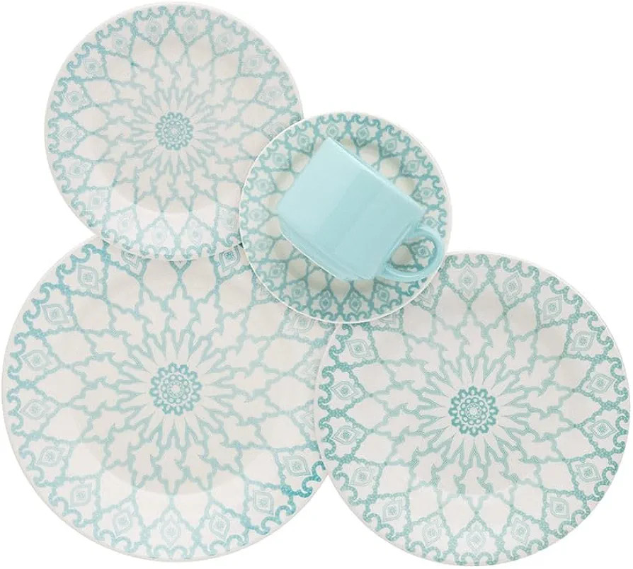 Conjunto de Jantar Donna, Mandala, 20 Peças - 091086, Oxford | Amazon (BR)