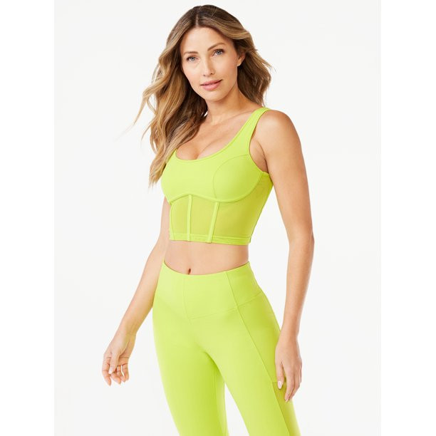 Sofia Active Women's Low Impact Bustier Tank Top - Walmart.com | Walmart (US)