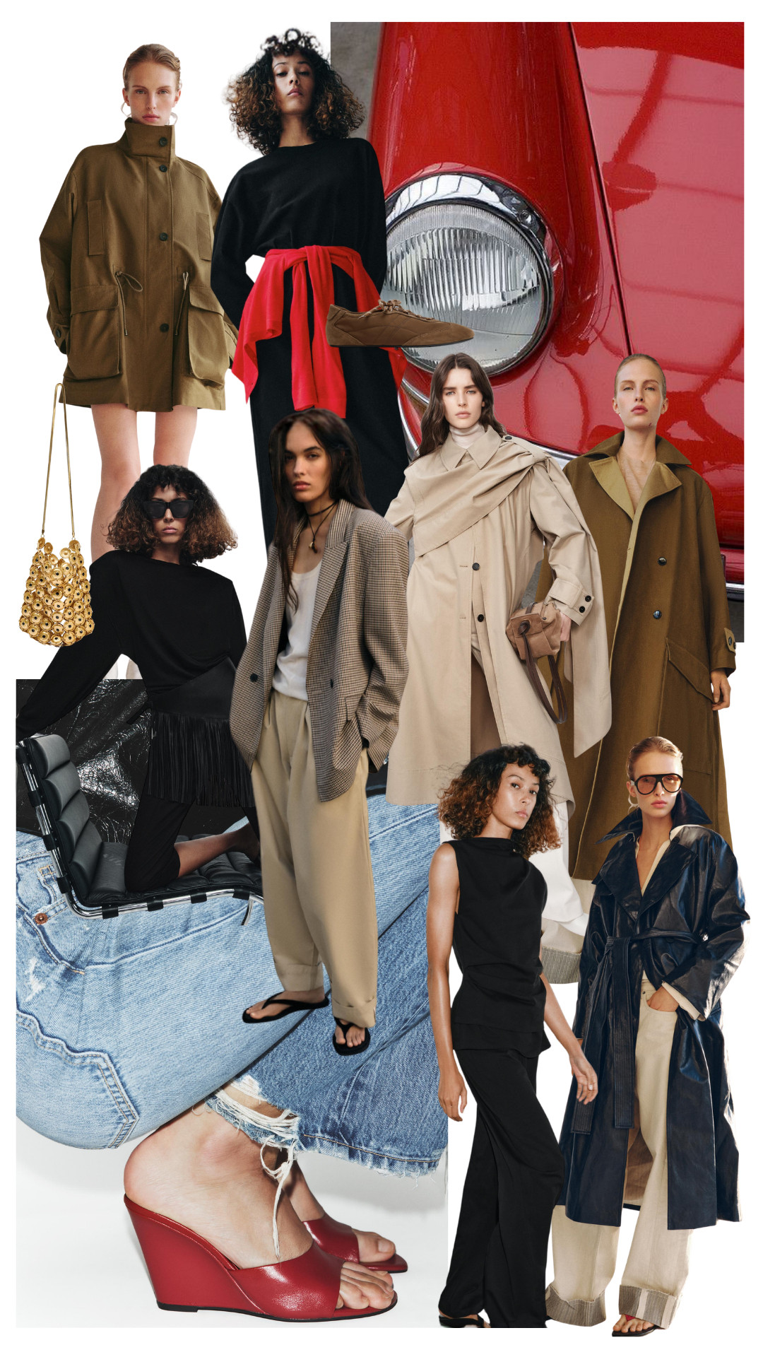 Zara New in 2026 | Scarf Trench | Red Wedges | Gold Bag | Long Trench 

 

#LTKuk #LTKspring #LTKeurope