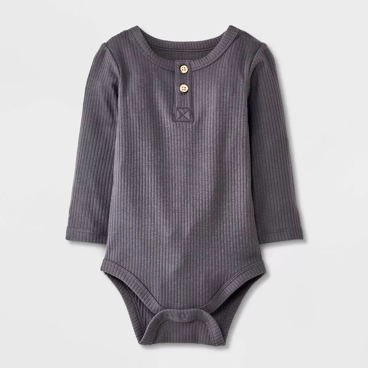 Baby Long Sleeve Henley Bodysuit - Cat & Jack™ | Target