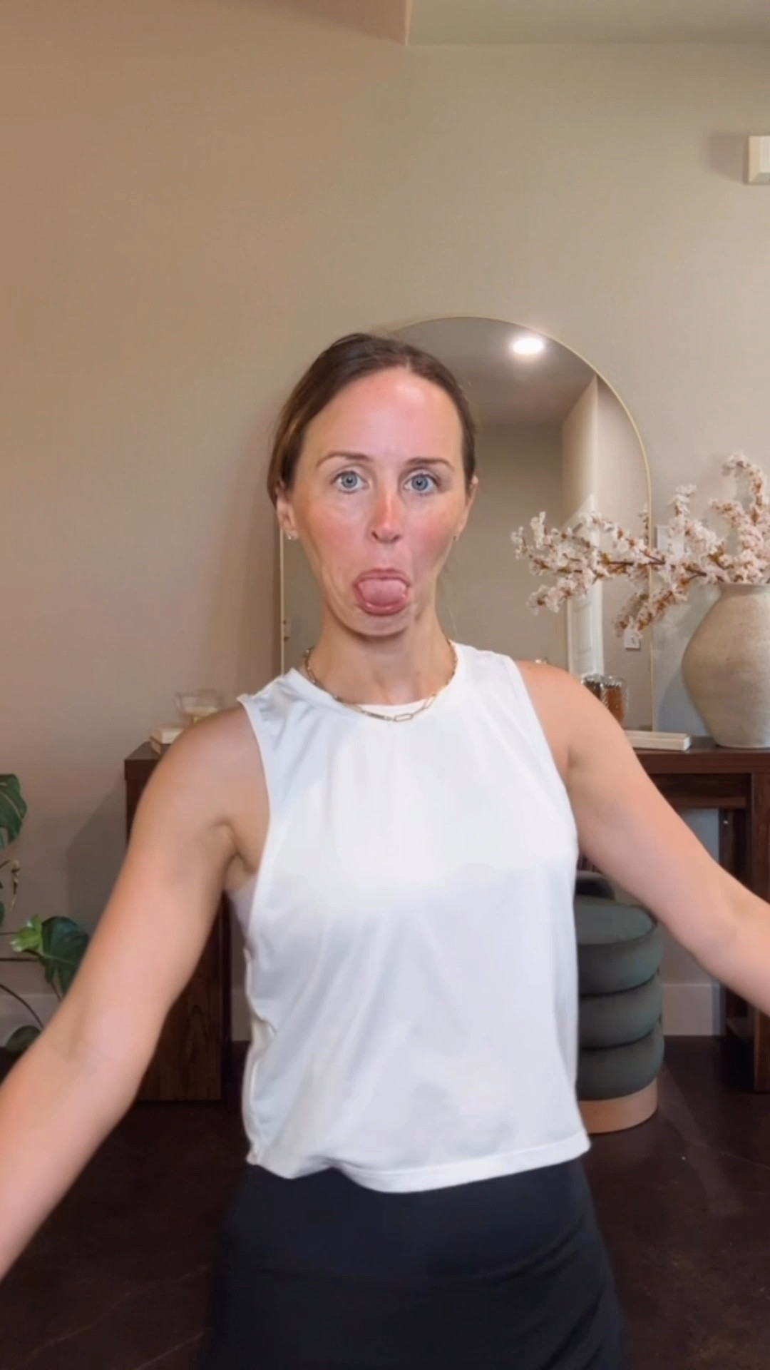 I gave up editing this when I realized I forgot to move my light. Enjoy the raw footage of my acting like a doofus but sincerely loving this outfit for play dates. 

#LTKStyleTip #LTKSummerEdit #LTKActive