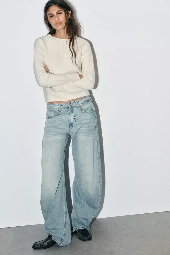 SOFT KNIT SWEATER WITH SEAM DETAIL | Zara US