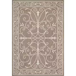 nuLOOM Kiah Medallion Beige 9 ft. x 13 ft. Indoor/Outdoor Patio Area Rug OWDN03D-86013 - The Home... | The Home Depot