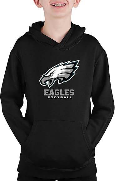 Team Fan Apparel Youth NFL Ultimate Fan Logo Fleece Hooded Sweatshirt -Tagless Football Pullover ... | Amazon (US)