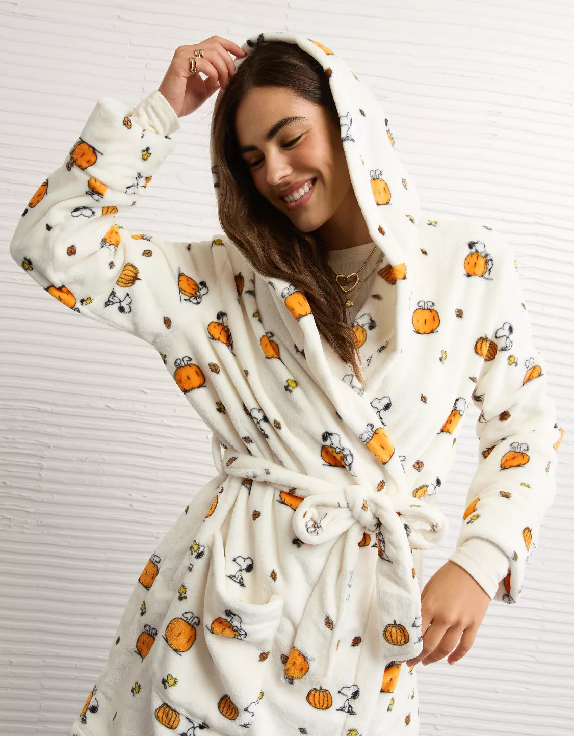 AE Snoopy Cozy Bath Robe | American Eagle Outfitters (US & CA)