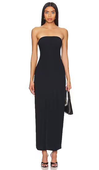 Classic Strapless Maxi Slip in Black | Revolve Clothing (Global)