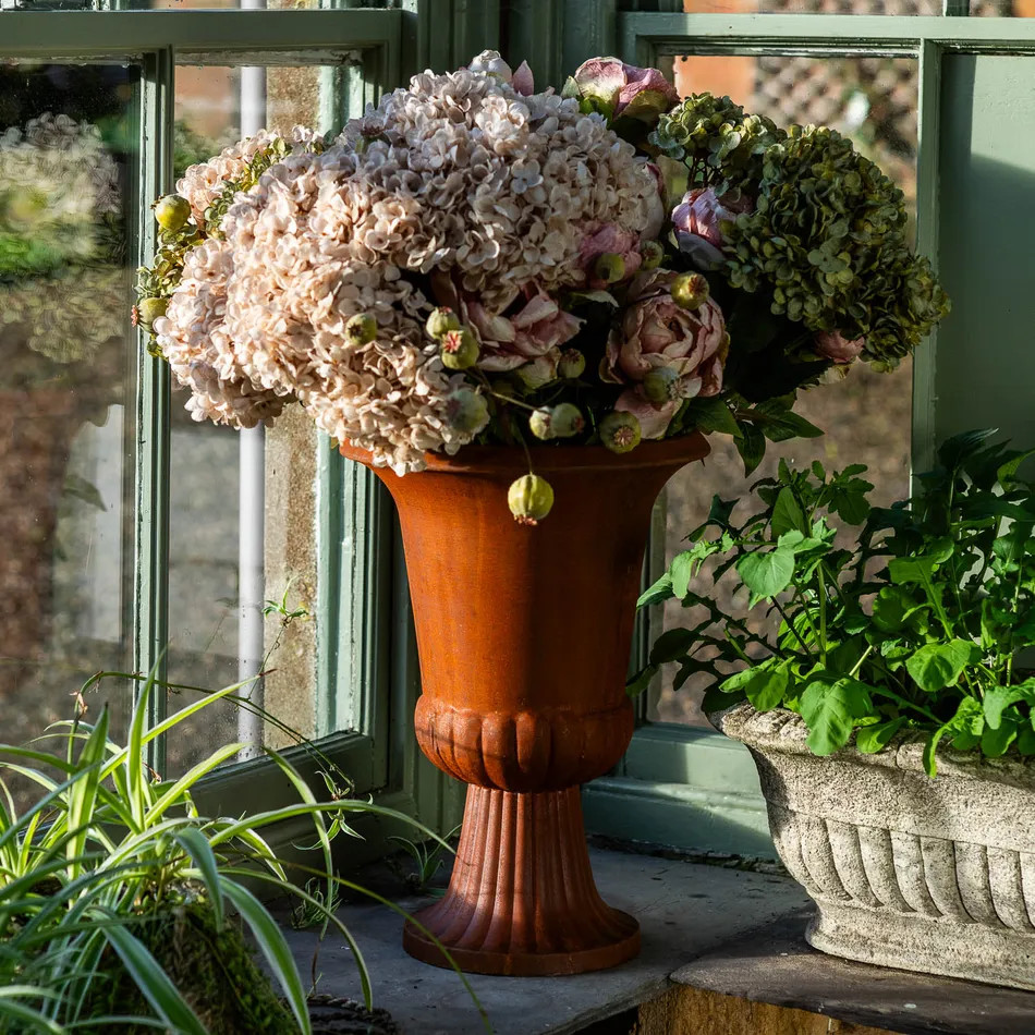 Rusted Metal Urn | Graham and Green