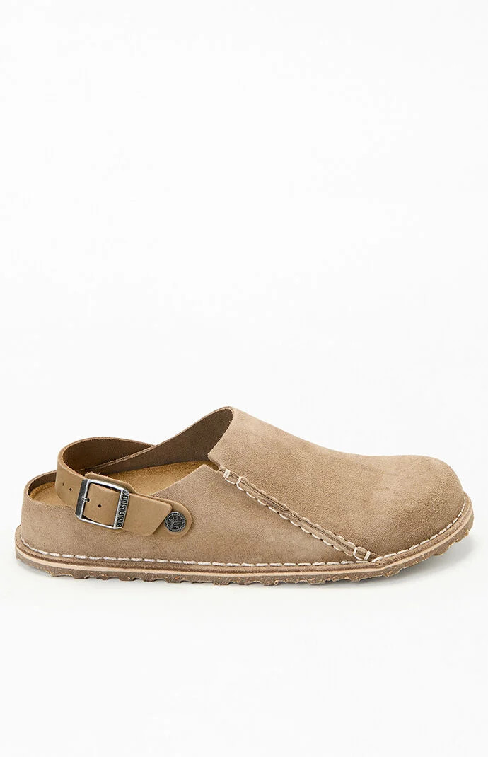 Birkenstock Women's Lutry Premium Suede Clog Gray Taupe - Size 8 | PacSun